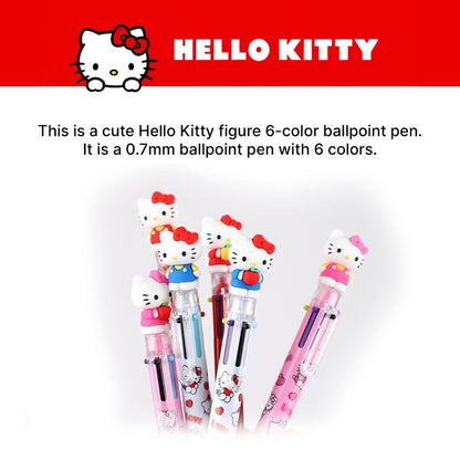 HELLO KITTY FIGURES 6 COLORS PEN