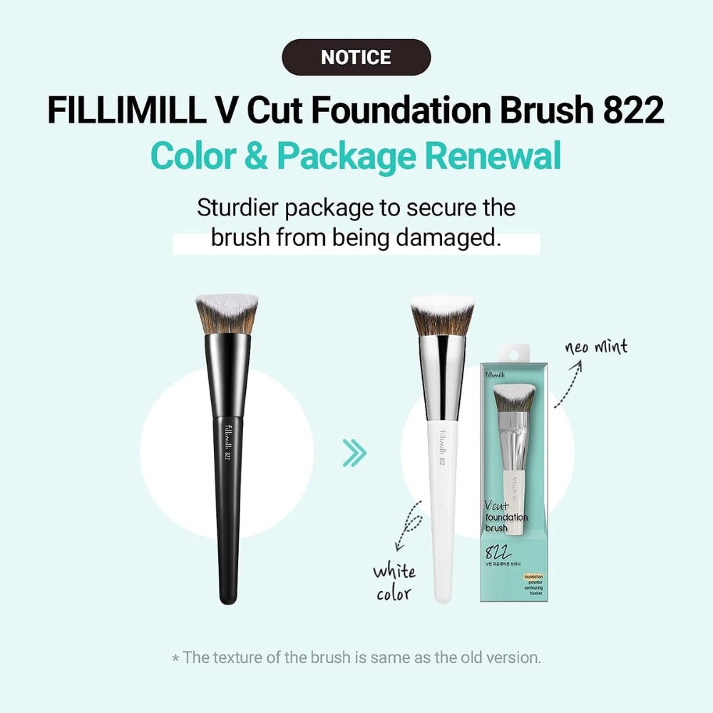 Fillimilli Olive Young V Cut Foundation Brush 822(1pcs)