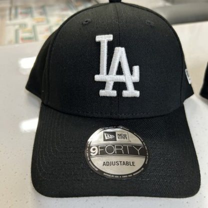 New Era MLB 940 White on Black 21 LOSDOD BLK / LA Dodgers 9FORTY Cap (Ship from Korea)