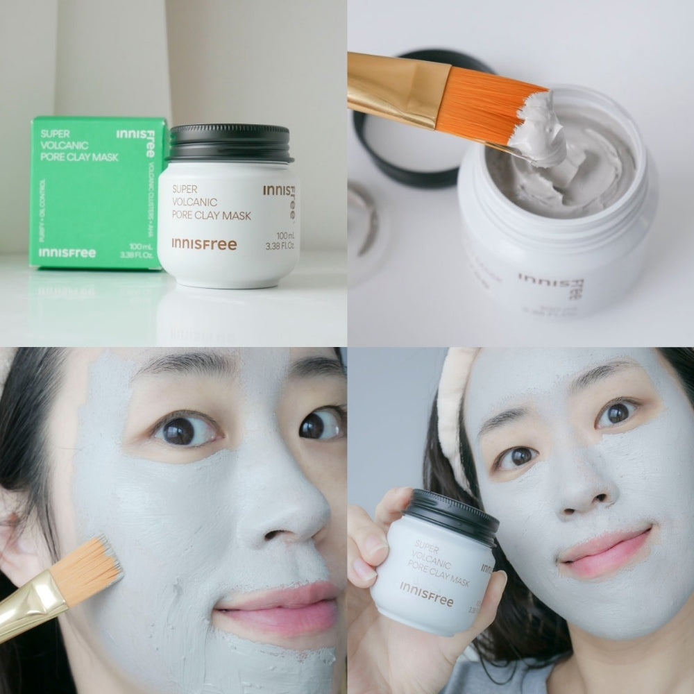 Innisfree Super Volcanic Pore Clay Mask 100ml - Skincare for Pore Care & Sebum Control