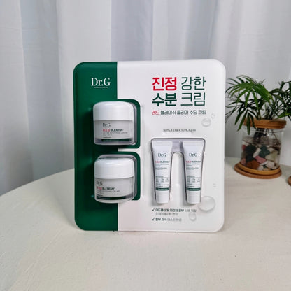 Dr.G Red Blemish Clear Soothing Cream 50mlx2ea + 10mlx2ea / Moisturizing Recovery Cream