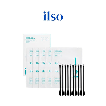 ILSO Natural Blackhead Remover Nose Pack Clear Skin Softener Exfoliating Tool Bamboo - Pore Cleansing for Sensitive Skin Face Care - Mild, Nose Care - Clear Nose Pack