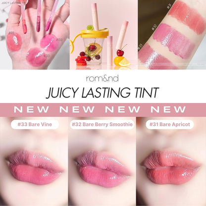 Romand [rom&nd] Juicy Lasting Lip Tint - Long-lasting & Moisturizing Pigmented Lip Color