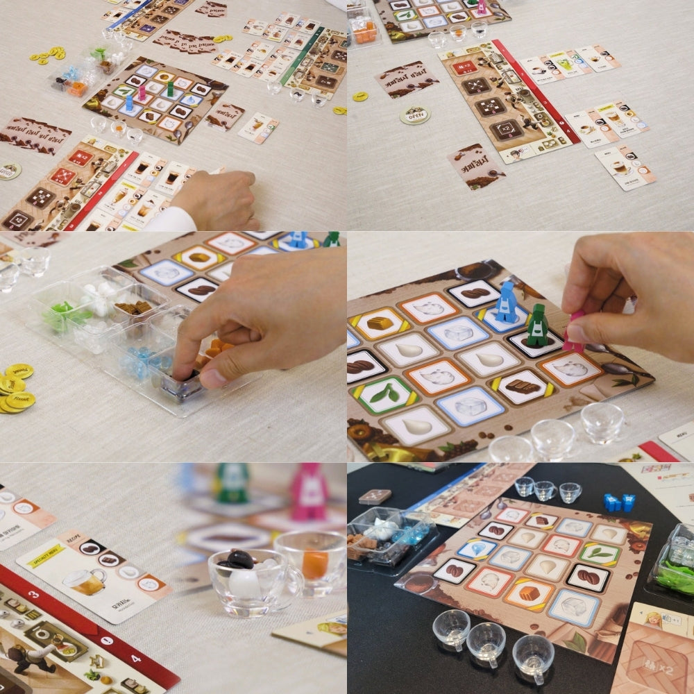 Korean Coffee Rush Board Game: Cafe Management Strategy