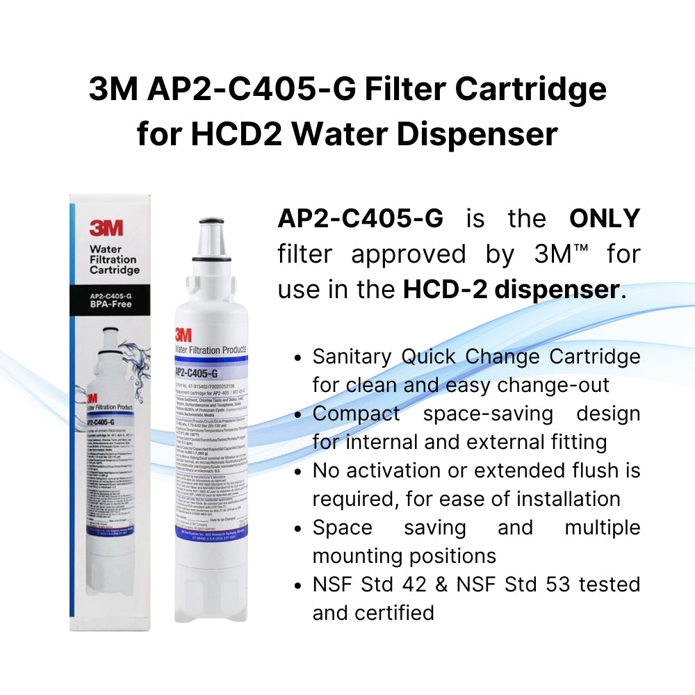 3M Replacement Cartridge Filter for HCD2 Water Dispenser