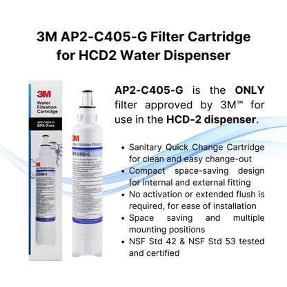 3M Replacement Cartridge Filter for HCD2 Water Dispenser