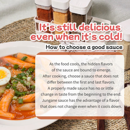 [Jung's food] Korean Spicy Tteokbokki Powder Sauce - Instant Flavorful Seasoning