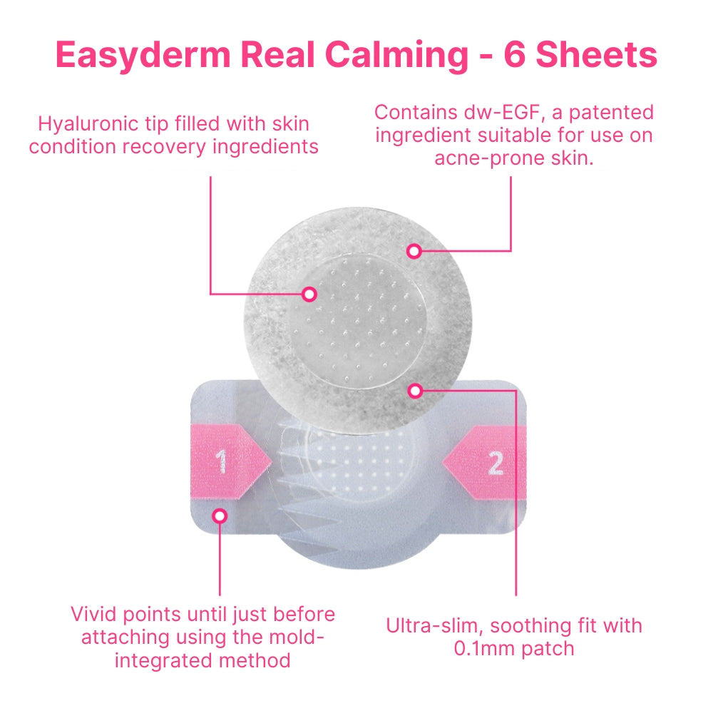 Easyderm Beauty Real Calming Patch / Acne patch 6 sheets