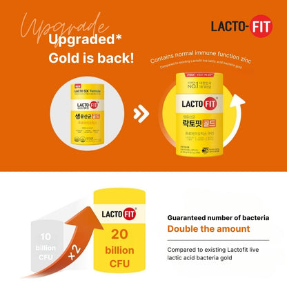 Chong Kun Dang Upgrade Probiotics Lacto-Fit Gold 50 Pcs - 5X Strength Formula