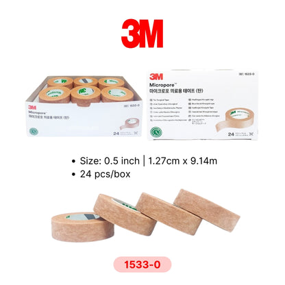 3M Micropore Surgical Tape Skin Tone Hypoallergenic Tape 1533-0 / 1533-1