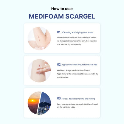 Medifoam Scargel 12g Topical Gel for Scar Treatment and Skin Repair