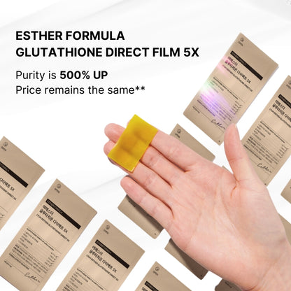 Esther Formula Glutathione Direct  3X,5X Film Skin Whitening Supplement Upgrade - Radiant Skin Care Beauty Solution