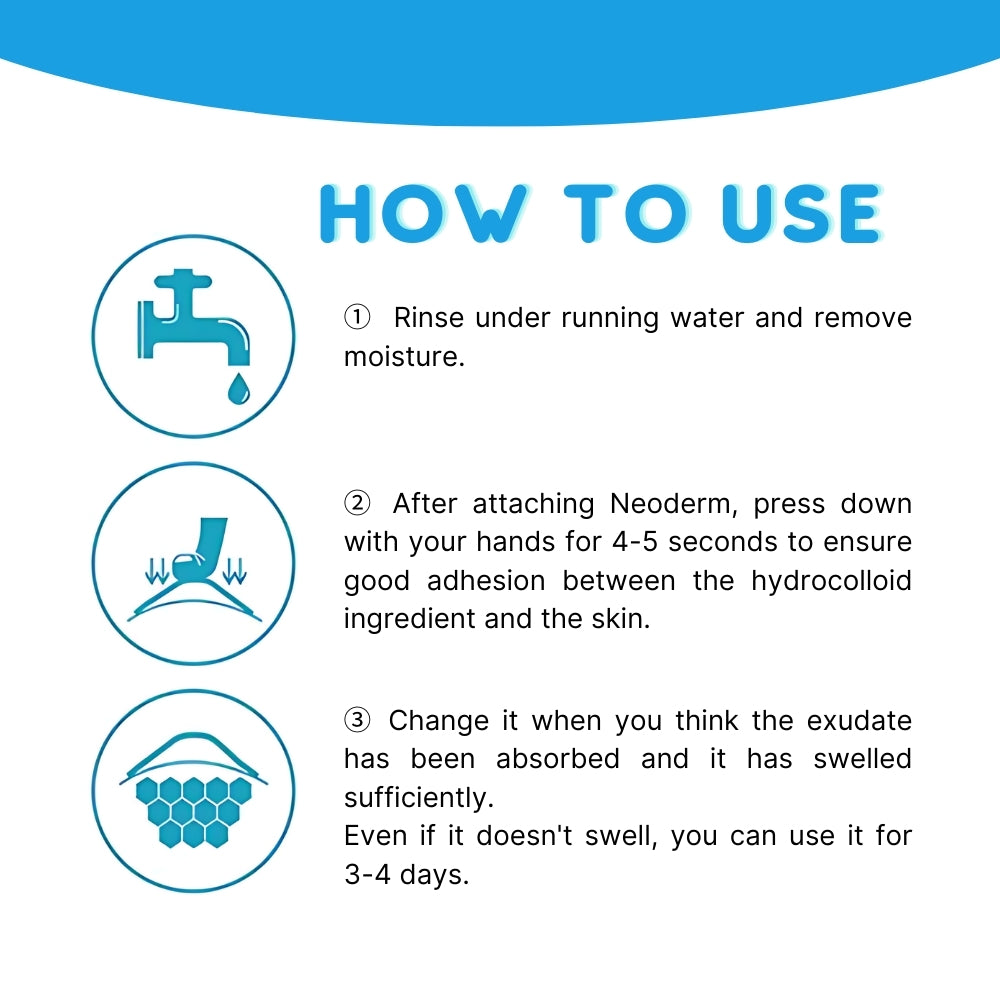 NEO Derm Hydrocolloid Dressing Korean Product everaid NEODerm(2type)