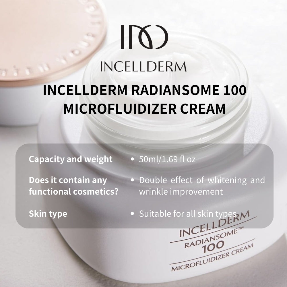 INCELLDERM RADIANSOME 100 MICROFLUIDIZER CREAM 50ml