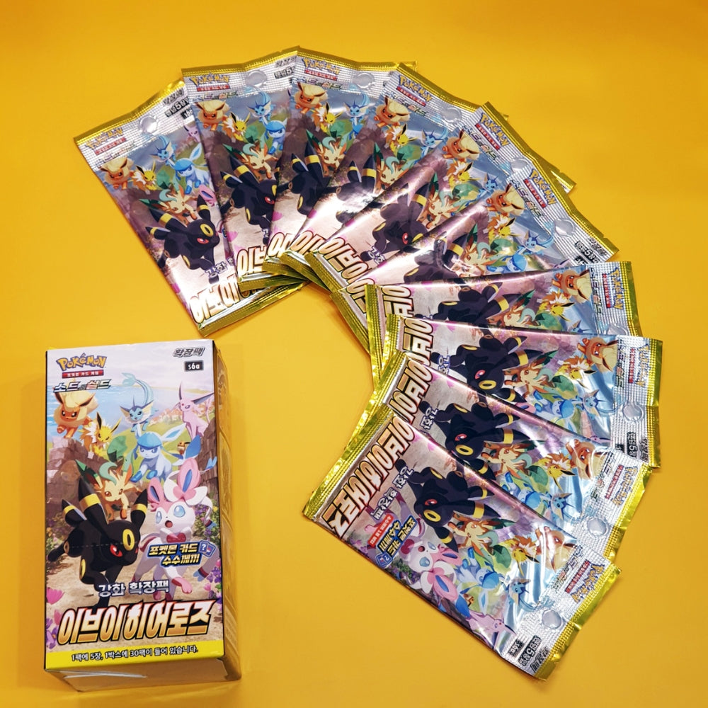 POKEMON Card Sword&Shield Eevee Heroes Enhanced Expansion Booster Box 30 Packs