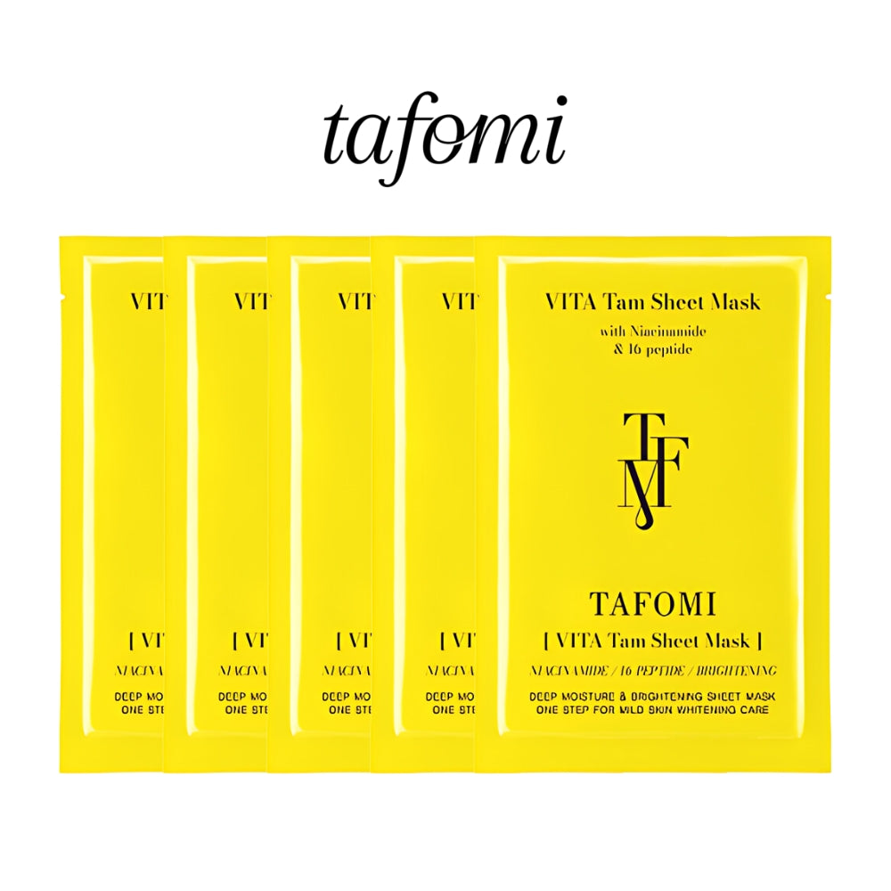 TAFOMI Vita TAM Sheet Mask 10 Sheets 27ml | Hydrating Face Masks