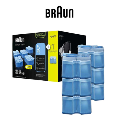 BRAUN Clean and Renew Shaver Refill Cleaner 2EA 4EA 6EA Lemon Flavour For All Braun Models