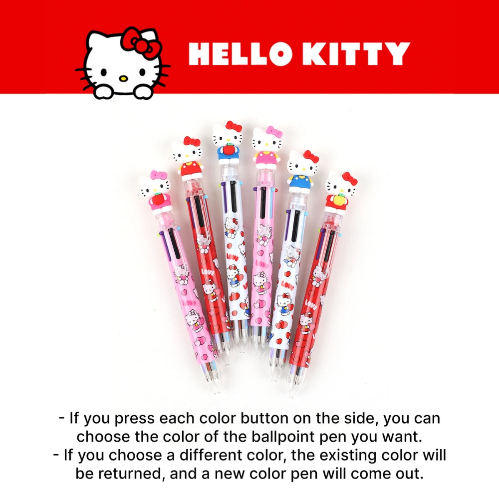 HELLO KITTY FIGURES 6 COLORS PEN