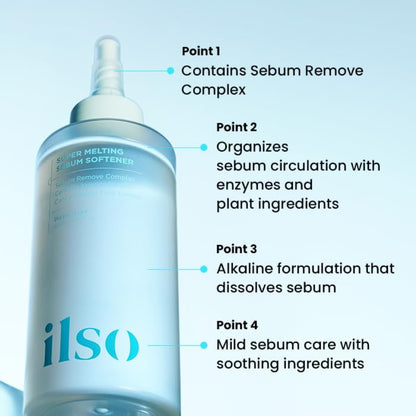 ilso Super Melting Sebum Softener 150ml Set (+ Cotton Pad 40pcs + Cooling Massager)