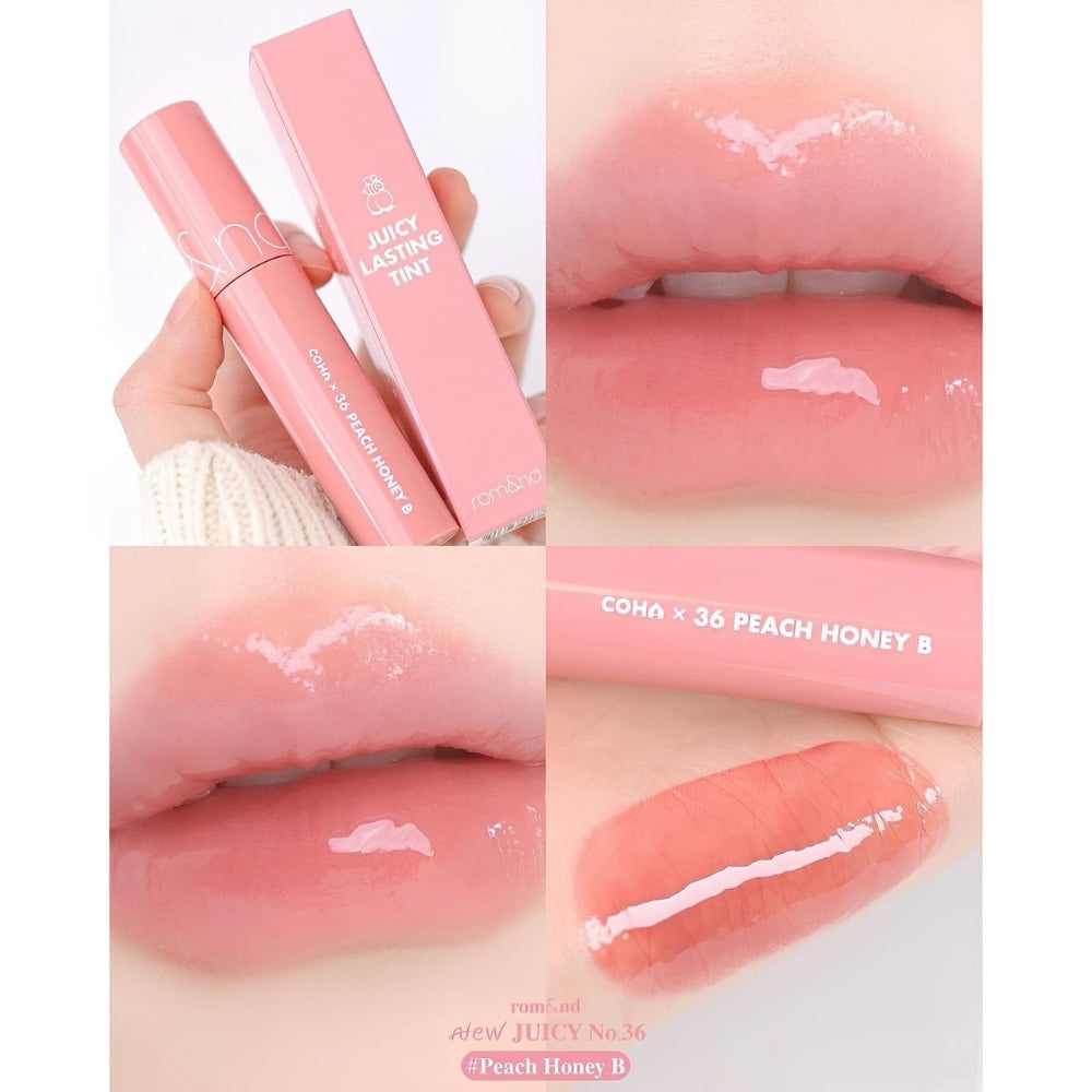 Romand [rom&nd] Juicy Lasting Lip Tint - Long-lasting & Moisturizing Pigmented Lip Color