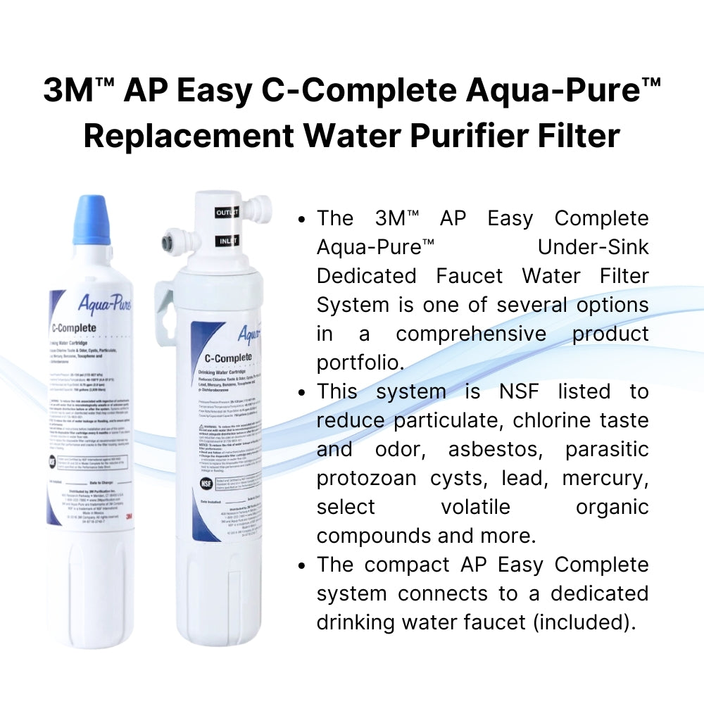 3M AP C Complete Replacement Water Purifier Filter - Easy to Replace | Clean Water Purification