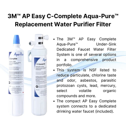 3M AP C Complete Replacement Water Purifier Filter - Easy to Replace | Clean Water Purification