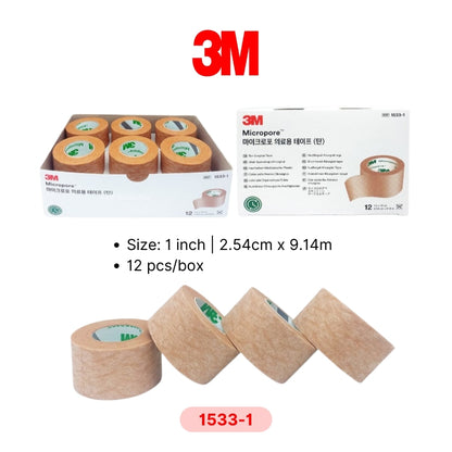 3M Micropore Surgical Tape Skin Tone Hypoallergenic Tape 1533-0 / 1533-1