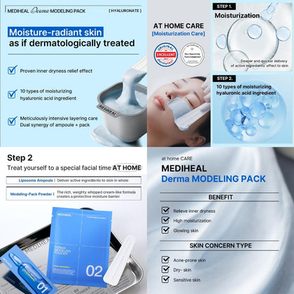 Mediheal New Modeling Face Mask Packs Full Sets / 5 Types