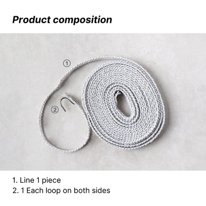 5 Meter Long Outdoor Clothesline Nylon Non-slip Laundry Line Rope Travel Business Clothes Cord