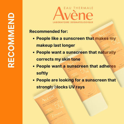 Avene High Protection Tone-Up Sunscreen SPF 50+ 30ml