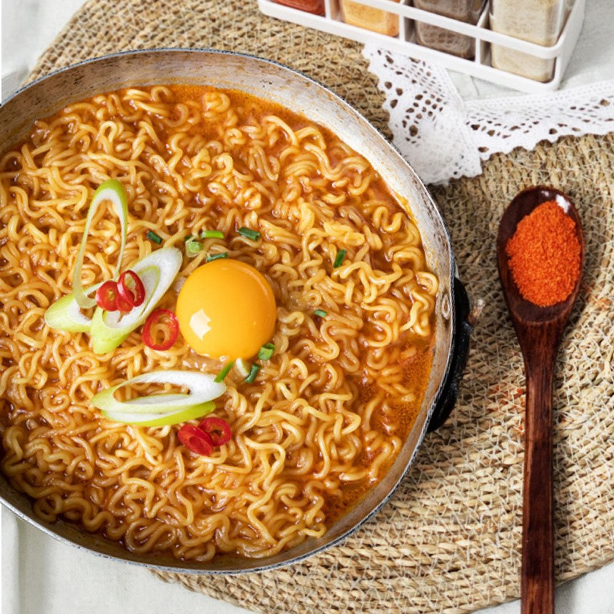 JUNG'S FOOD, Korean Ramen Powder Sauce, 500g, Spicy Flavor, Premium Seasoning Mix, Instant Noodles