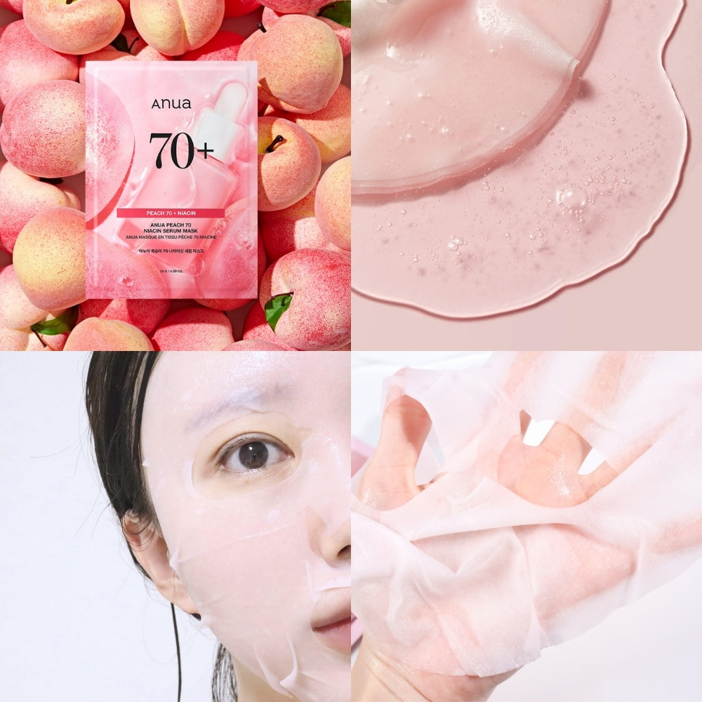 Renewal Anua Peach 70 Niacin Serum Mask 5pcs Facial Mask