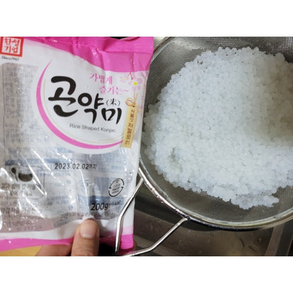 Korean Shirataki Rice Shaped Konjac 200g X 3ea - Diet Food for Weight Loss