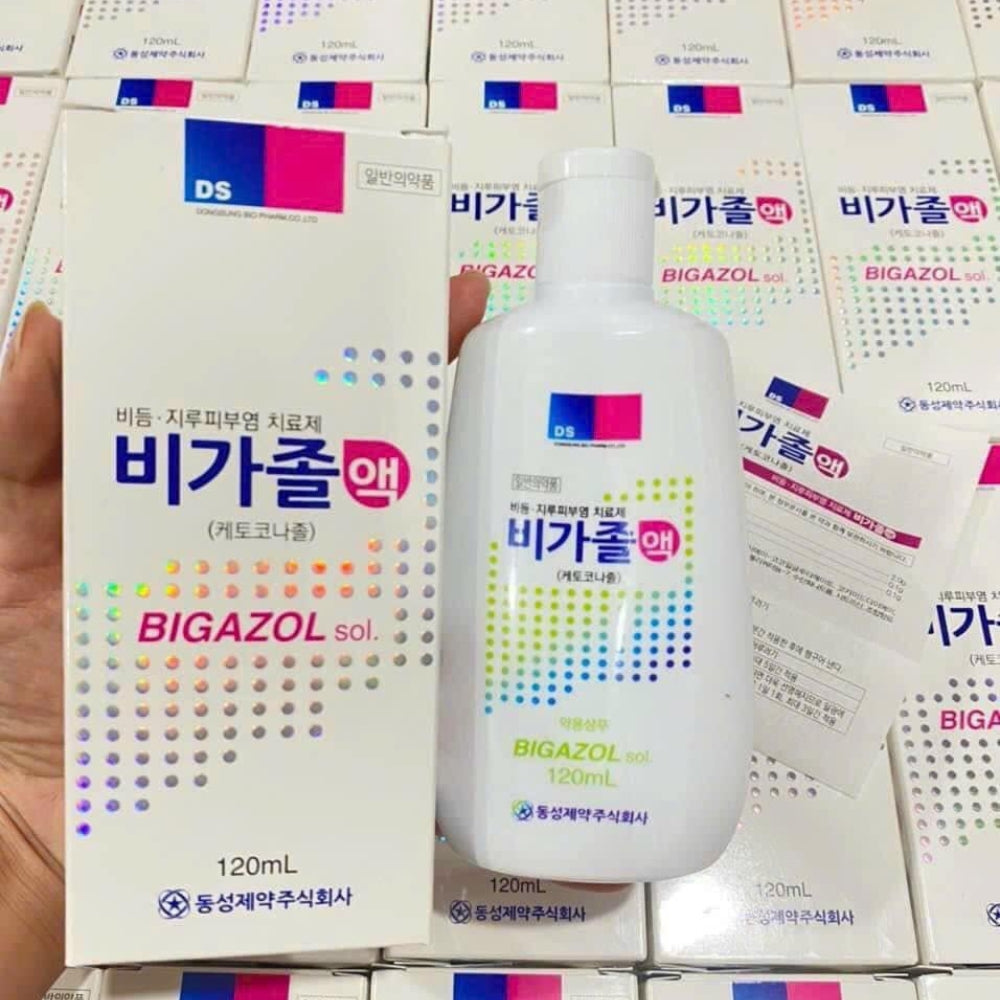 Bigazol Dandruff Shampoo with Nizoral 2% Solution for Hair Care 120ml