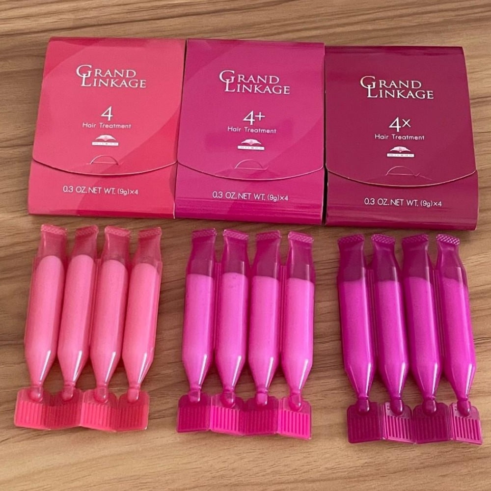 [MILBON] Grand Linkage Hair Treatment (3 Types), 9g x 4pcs, for dry/normal/thick-curly/fine hair