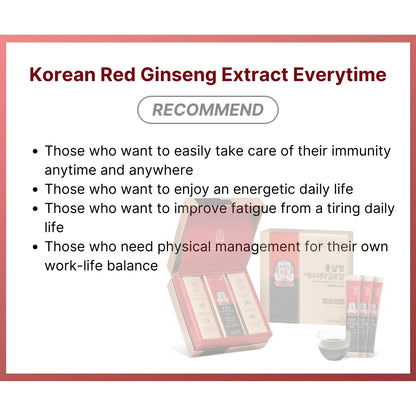 CHEONG KWAN JANG Korean Red Ginseng Extract Everytime 10mlx30pcs