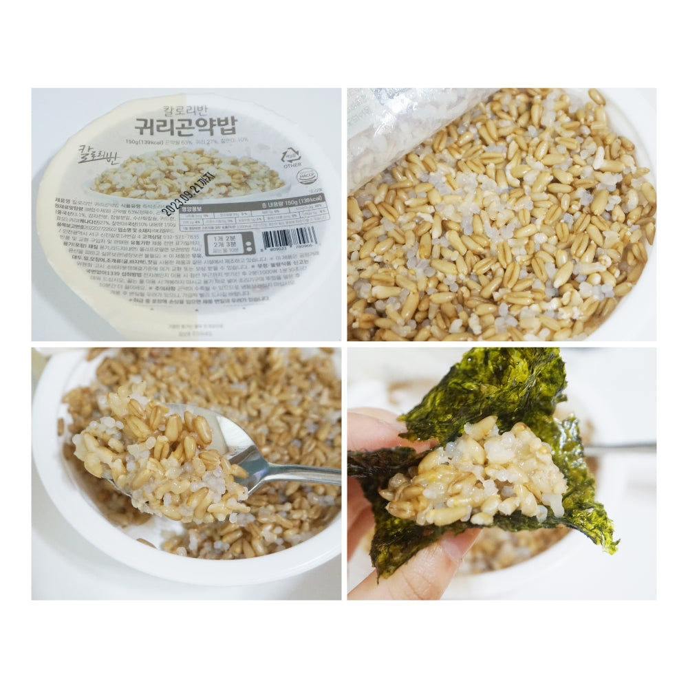 Korea Instant Rice Half-Calorie with Oat and Brown Rice Konjac - Low-Calorie, Healthy Choice | Gluten-Free, Vegan