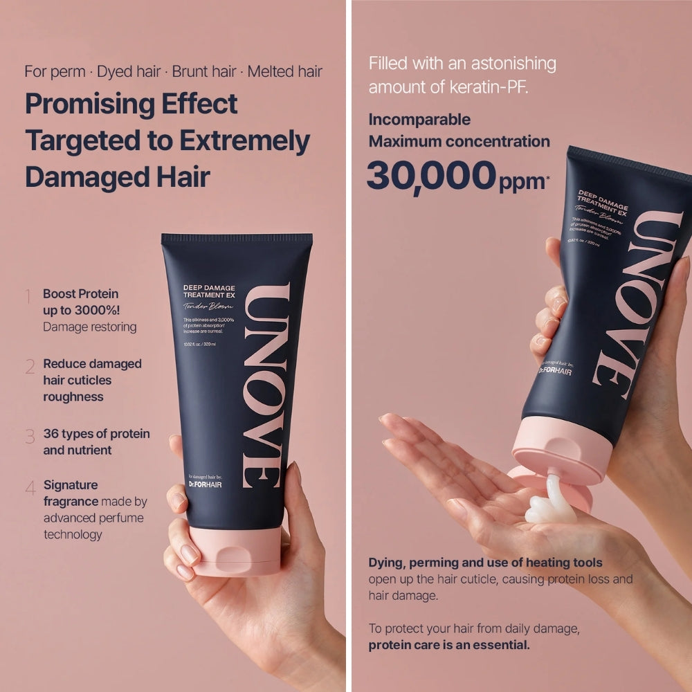 Unove Deep Damage Treatment EX 320ml Warm Petals | Tender Bloom