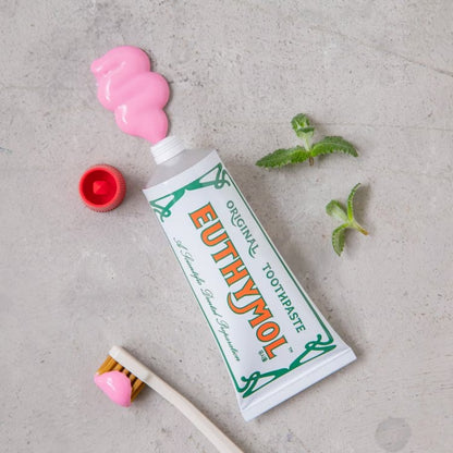 EUTHYMOL Original Toothpaste for Sensitive Teeth & Gum Fluoride-Free/Bad Breath/Cavity Prevention