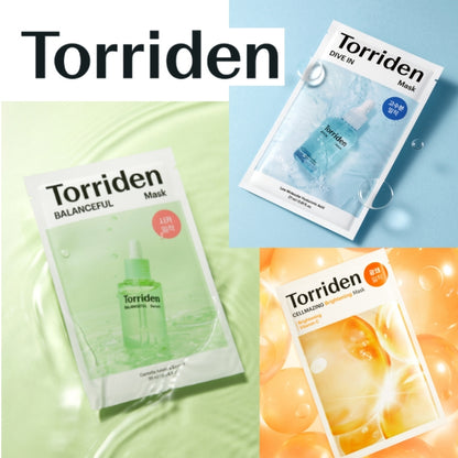 Torriden Dive-In Low Molecule Hyaluronic Acid Mask Sheet / Balanceful / Cellmazing Brightening