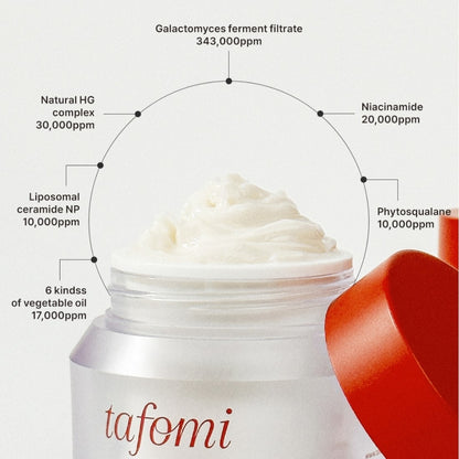 TAFOMI Galacmide Hydrating Soak Cream 50ml | Skincare Moisturizer for Nourishment & Repair