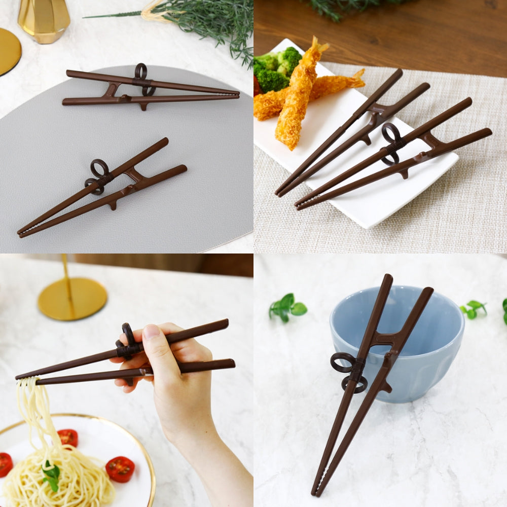 Edison Friends, training chopsticks, adults, right handed, beginner, chopsticks helper