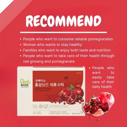 Cheong Kwan Jang Korean Red Ginseng with Pomegranate 10ml x 30 Sticks - Good Base