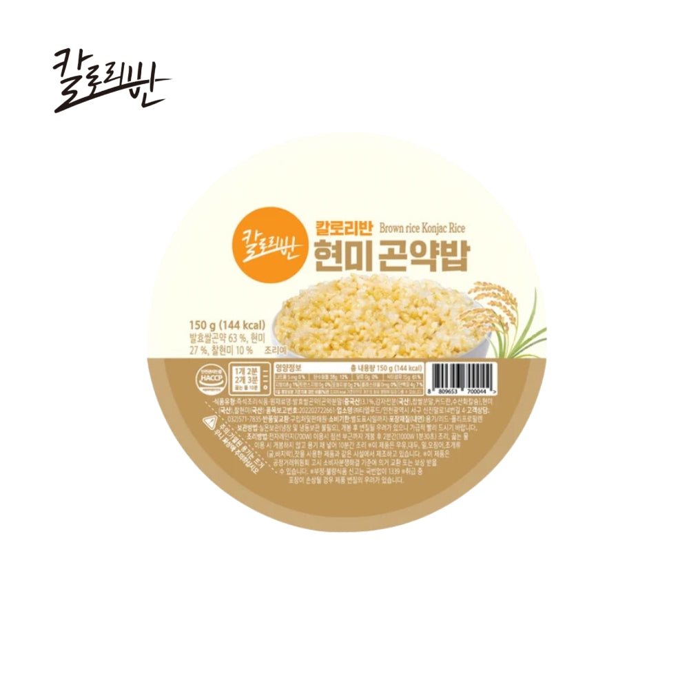 Korea Instant Rice Half-Calorie with Oat and Brown Rice Konjac - Low-Calorie, Healthy Choice | Gluten-Free, Vegan