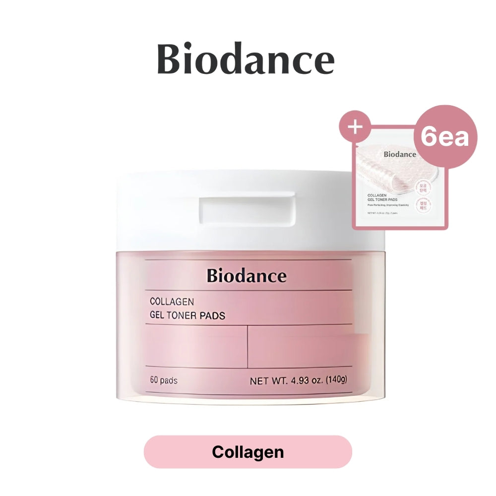 BIODANCE Gel Toner Pads Collagen / Cera-nol 60p + 6p pad