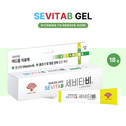 Sevita B Gel (18g) Removes Acne Blemish Scars, acne treatment, sebum control, effective oil skin, relieving acne redness