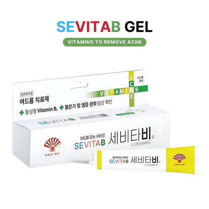 Sevita B Gel (18g) Removes Acne Blemish Scars, acne treatment, sebum control, effective oil skin, relieving acne redness