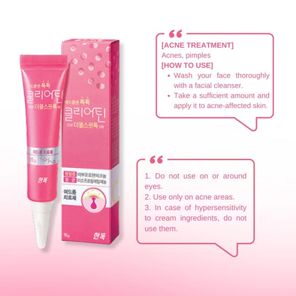 Handok Clearteen Acne TokTok Double Spot Tok Cream 15g / Acne Treatment