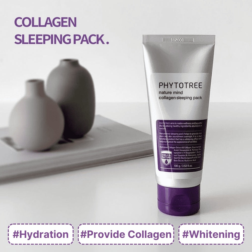 Phytotree Nature Mind Collagen Sleeping Sleep Pack 100ml Whitening/Hydrating/Providing Collagen