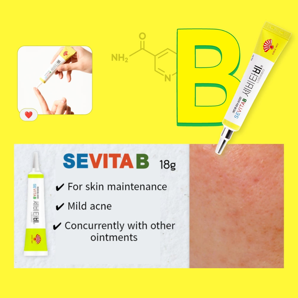 Sevita B Gel (18g) Removes Acne Blemish Scars, acne treatment, sebum control, effective oil skin, relieving acne redness